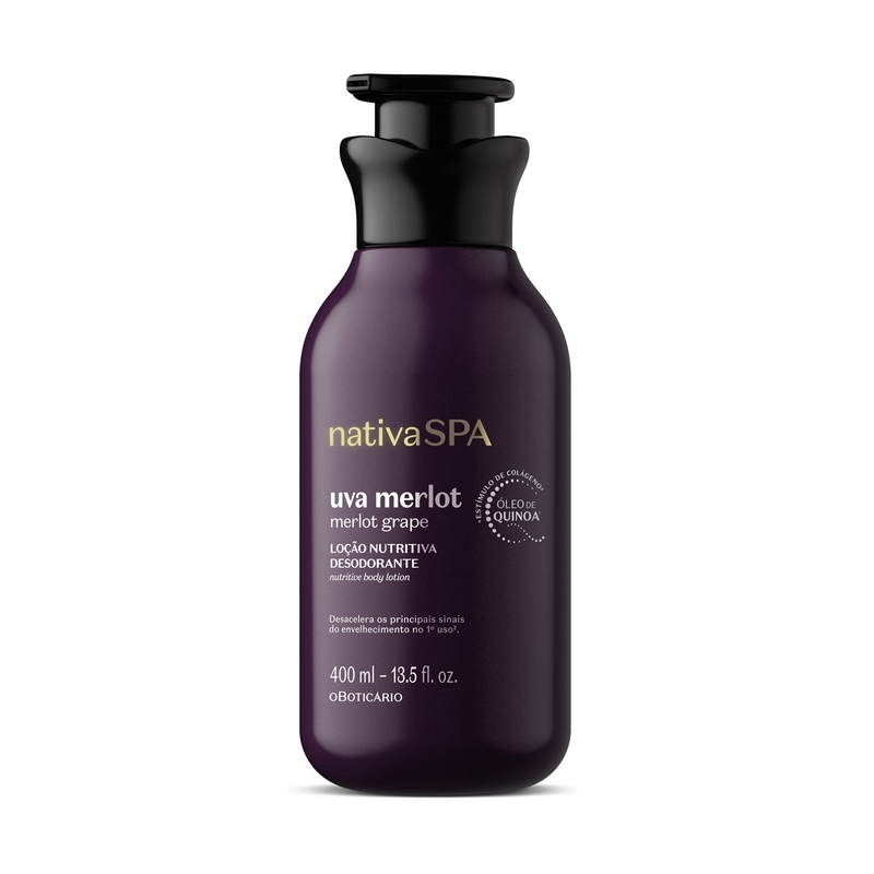 Loção Nutritiva Desodorante Nativa Spa Uva Merlot 400Ml