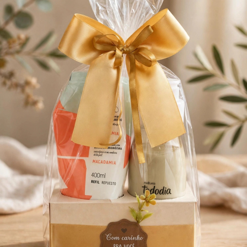 KIT Presente Creme nutritivo 400 ml + REFIL 400 ml Macadâmia