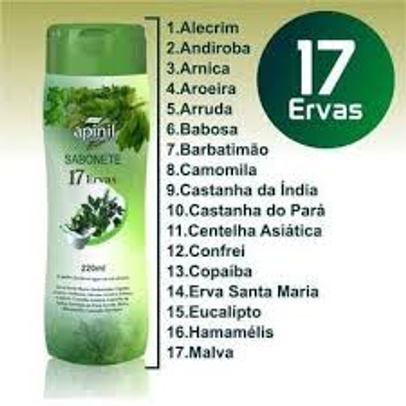 Sabonete Intimo 17 Ervas Apinil 200ml