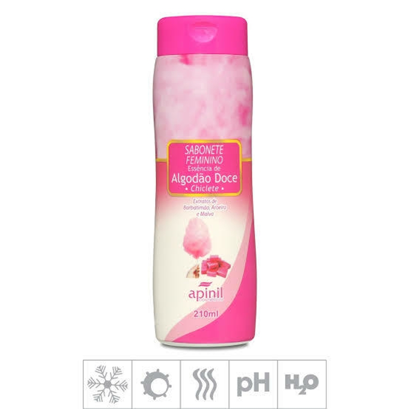 Sabonete Íntimo apinil 200ml Algodão Doce e Chiclete - foto 2