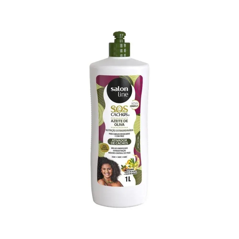 Ativador de Cachos Salon Line Azeite de Oliva Sos Cachos 1l
