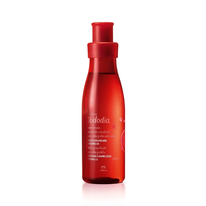 Body splash desodorante colônia maçã caramelada e baunilha - 200 ml