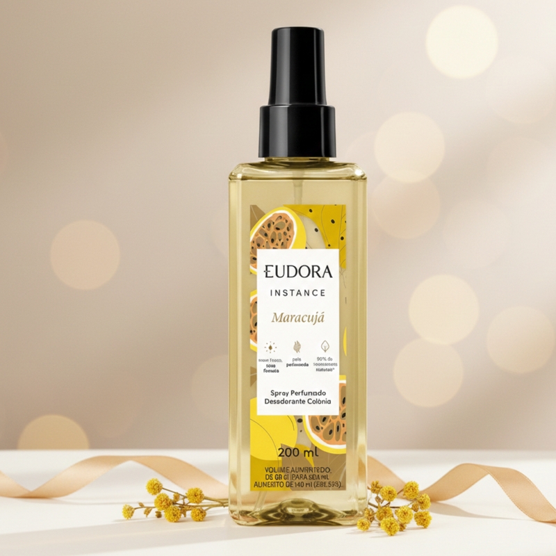 BODY SPRAY DESODORANTE COLONIA INSTANCE MARACUJA 200ML - foto 2