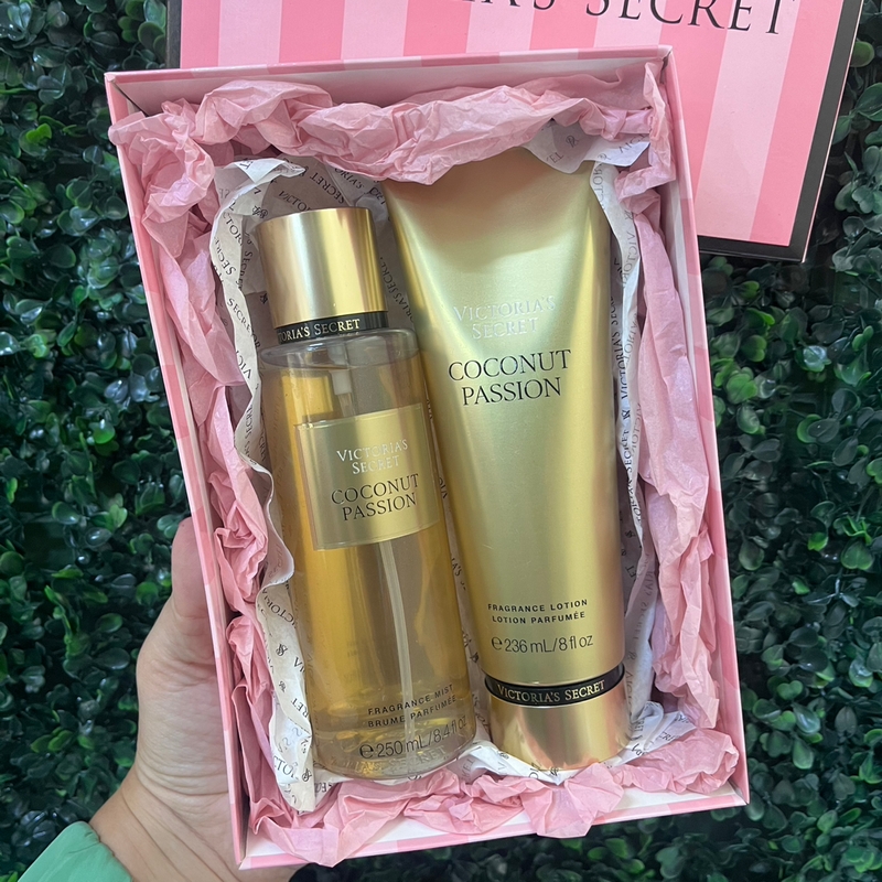 Presente Victoria’s Secret Coconut Passion (Body Splash 250ml + Hidratante 236ml)