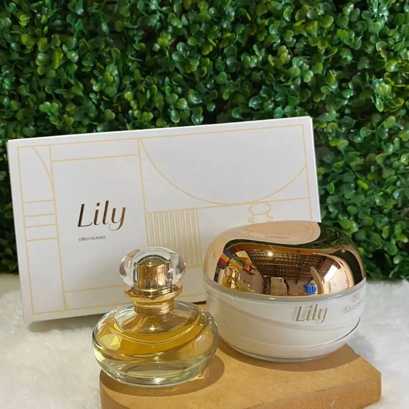 Kit Lily: Eau De Parfum 30Ml + Creme Acetinado Desodorante Corporal 250G