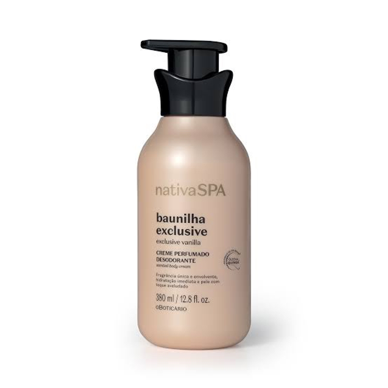 Loção Hidratante Desodorante Corporal Nativa SPA Baunilha Exclusive 380ml