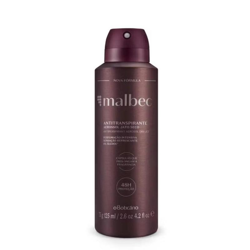 Desodorante Antitranspirante Malbec Aerossol 75g/125ml