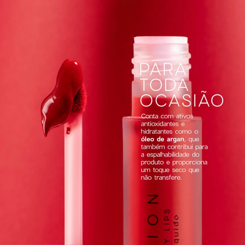 Batom Líquido Vermelho Matte - Color My Lips Real Deal Océane Edition 4g - foto 2