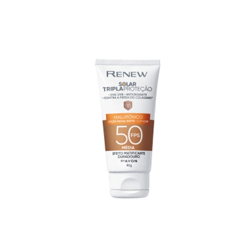 RENEW PROT FAC SPF 50 COR MEDIA 40G - 40 g