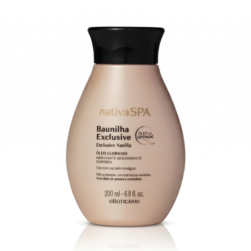 Óleo Glorioso desodorante hidratante corporal Baunilha Exclusive 200 ml