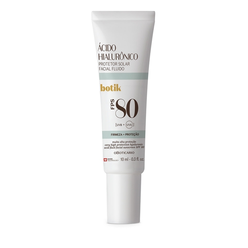 Protetor Facial Botik FPS80 Ácido Hialurônico 10ml