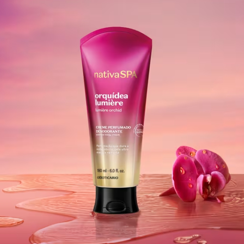Creme perfumado Orquídea Lumiere Nativa SPA180ml