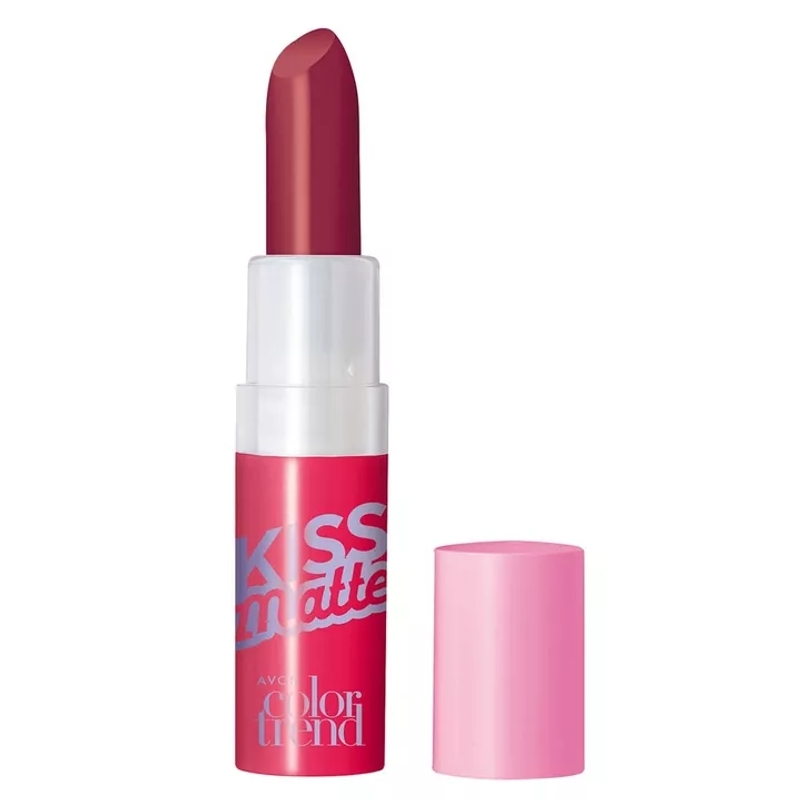 Batom Avon Color Trend Kiss Matte Batida de Vinho