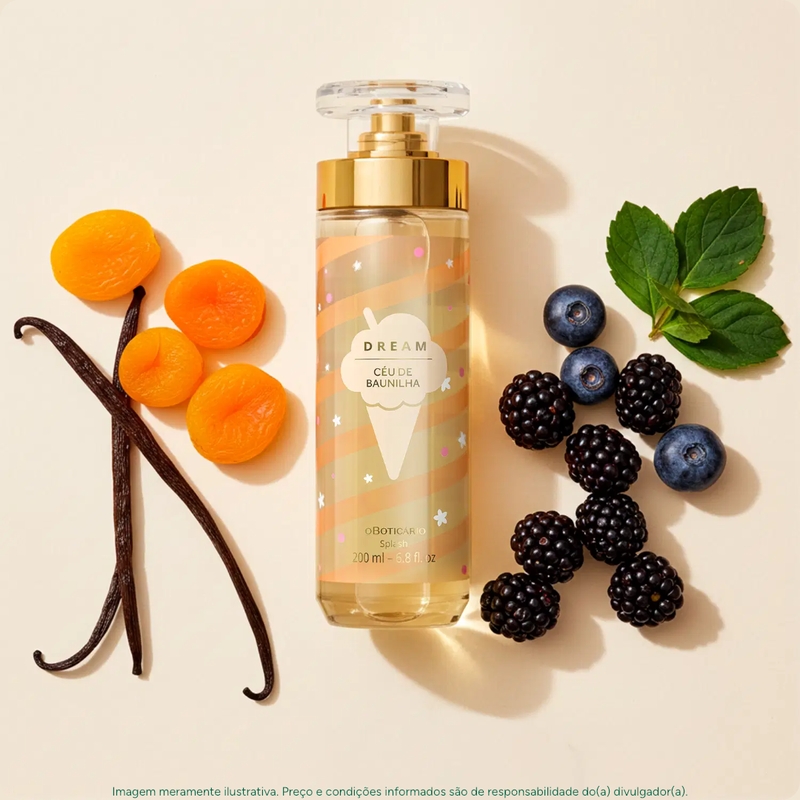 Dream Céu De Baunilha Body Splash 200Ml - foto 3