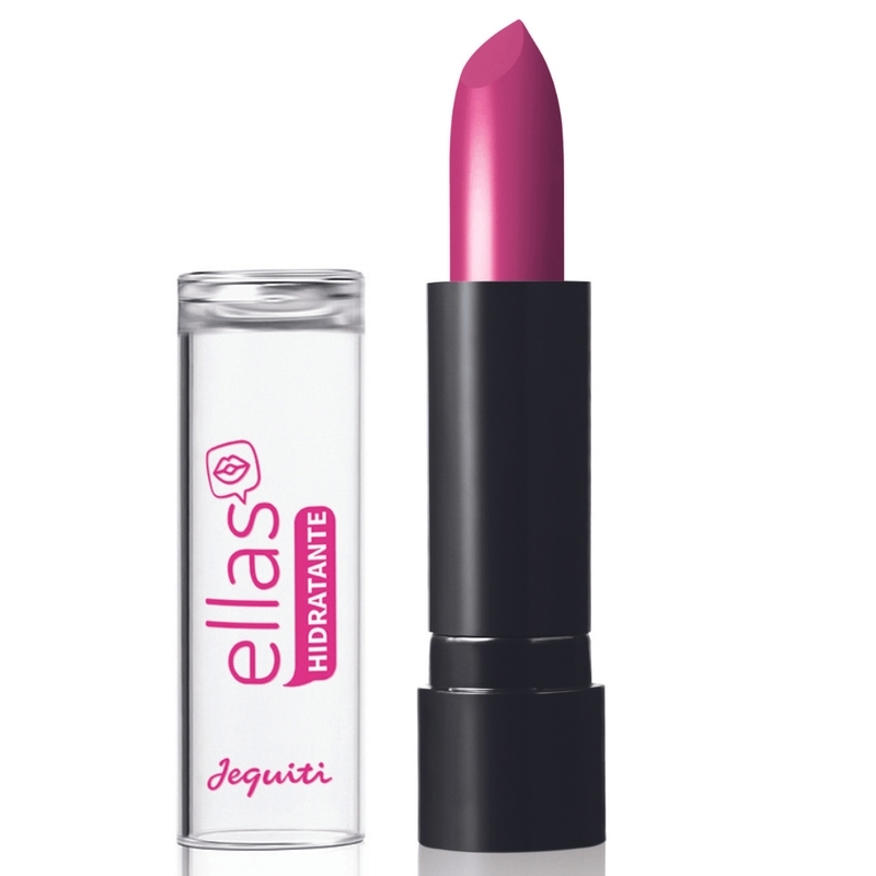 Batom Hidratante Ellas Jequiti Pink Kiss, 3,5 g