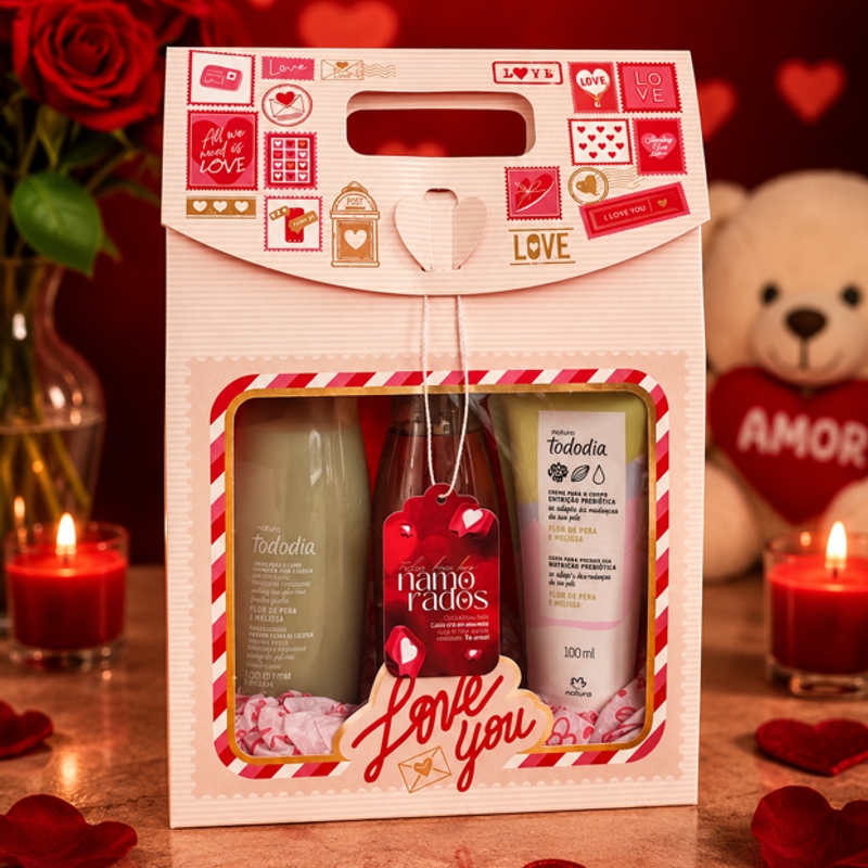 Kit Flor de Pera e Melissa (Body Splash, Hidratante e Sabonete Líquido)