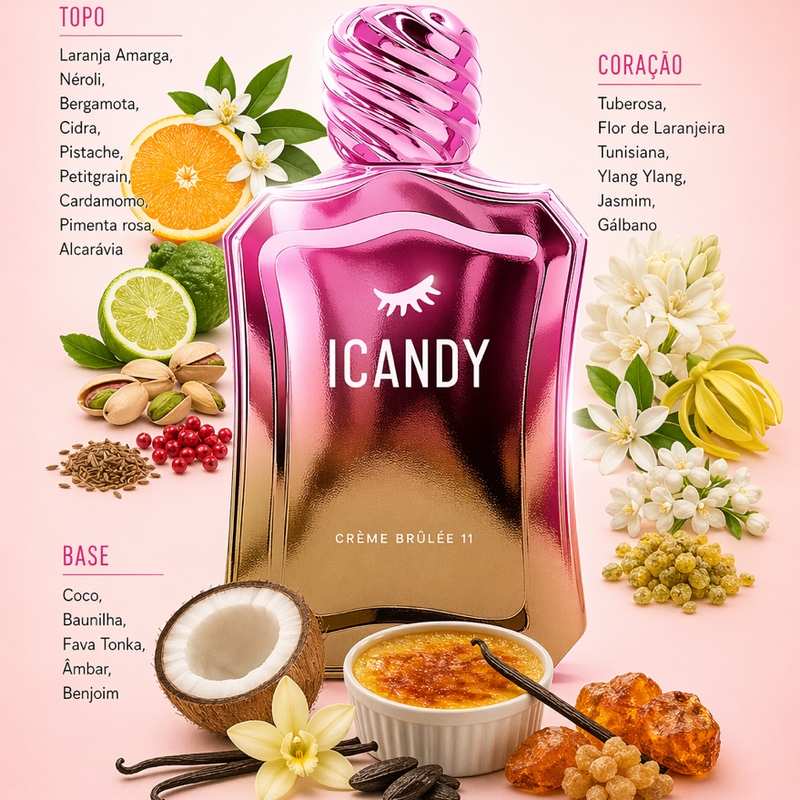 Colônia ICANDY CRÈME BRÜLÉE 11 100ML