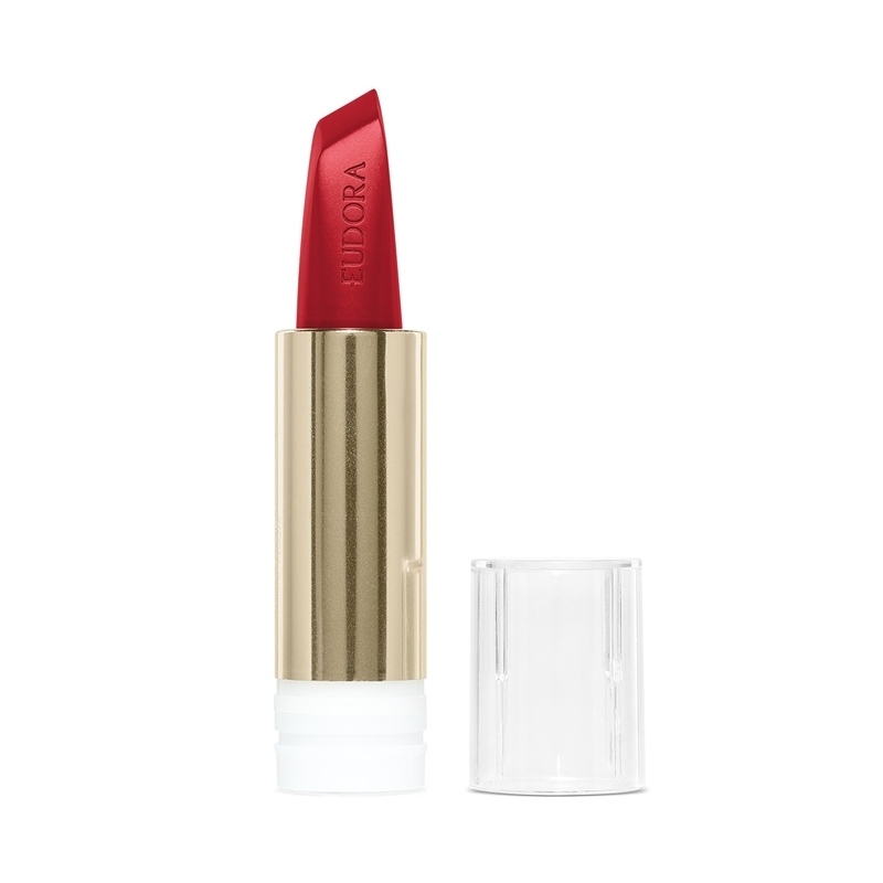 Batom Semi Matte Vermelho Com Case Envolvente Glam Amulips 3,4g