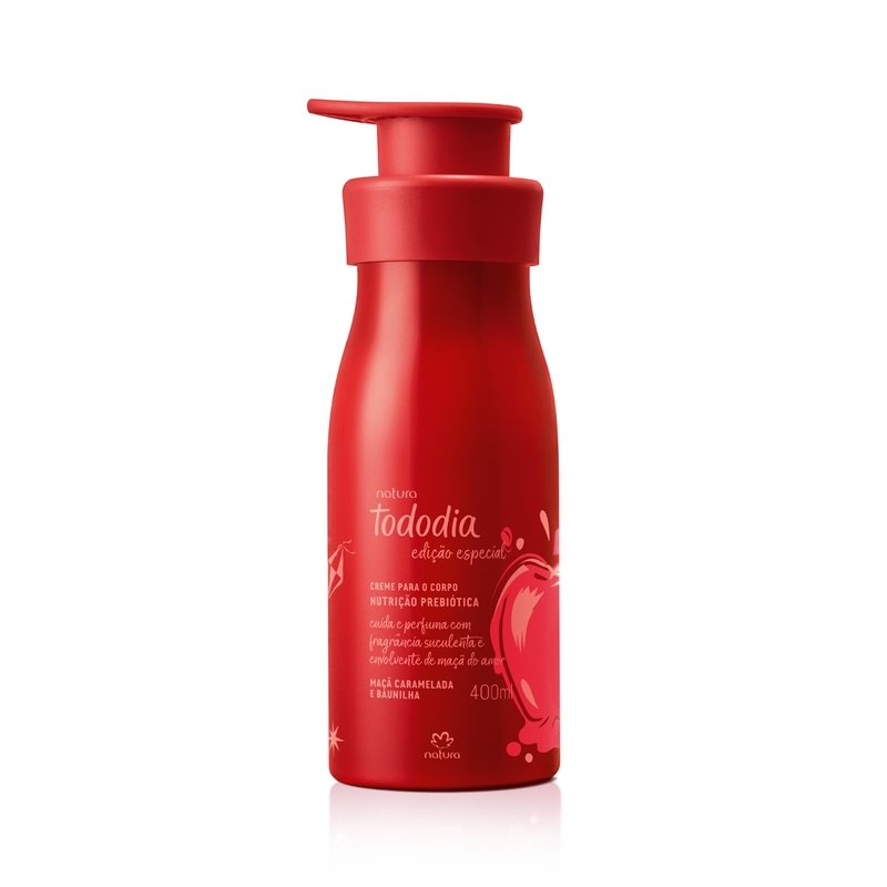 Creme desodorante nutritivo para o corpo maçã caramelada e baunilha - 400 ml