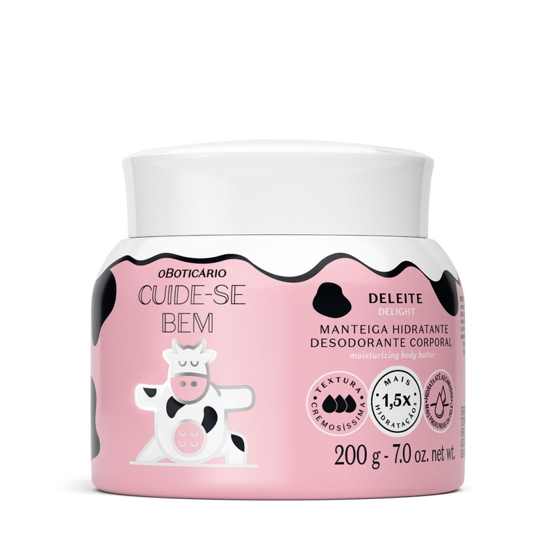 Manteiga Hidratante Desodorante Corporal Cuide-Se Bem Deleite 200G