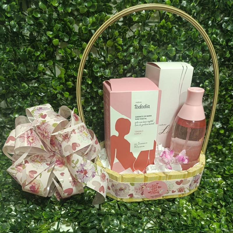 Kit Body Splash Luna 200ml + Sabonete Tâmara E Canela Na Cestinha