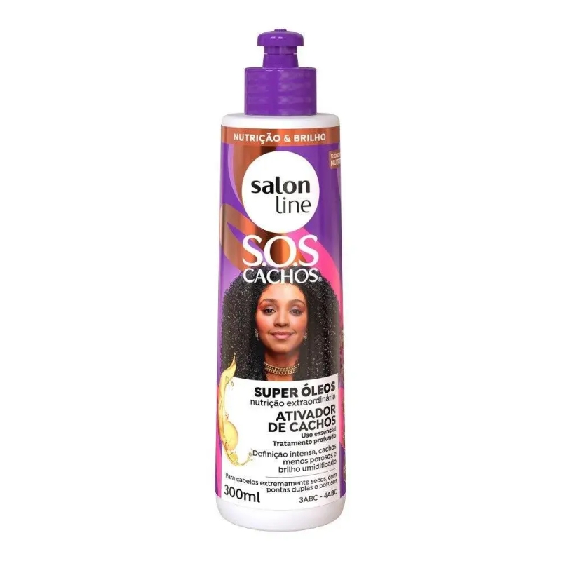 Ativador de Cachos Sos Cachos Super Óleos Salon Line 300ml