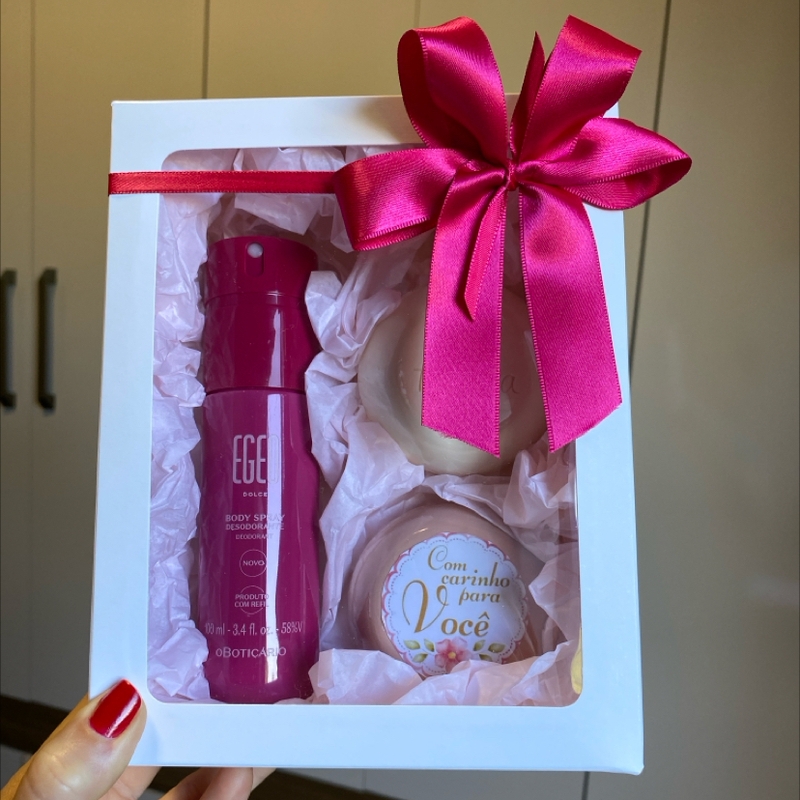Kit Body Spray Egeo Dolce E 2 Sabonetes