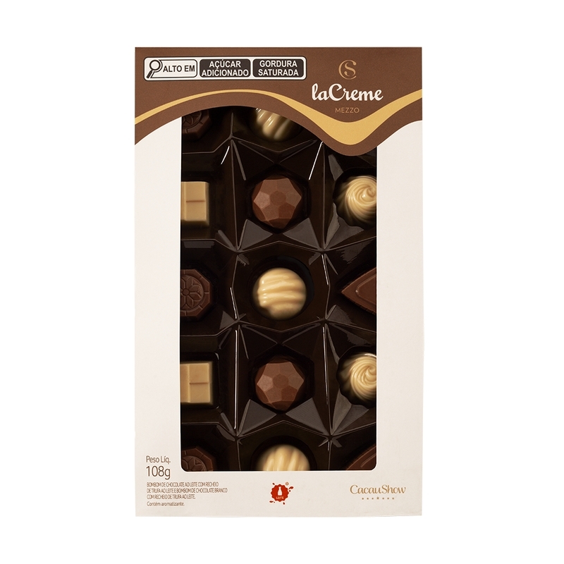 Caixa de Bombons Mini Show laCreme Sortido 108g