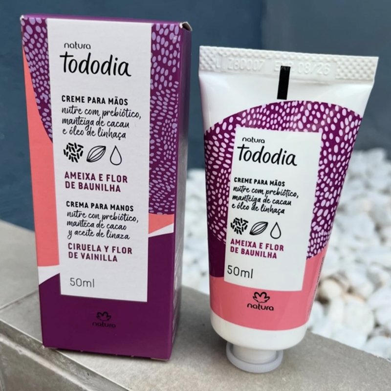 Creme nutritivo para as mãos ameixa e flor de baunilha - 50 ml