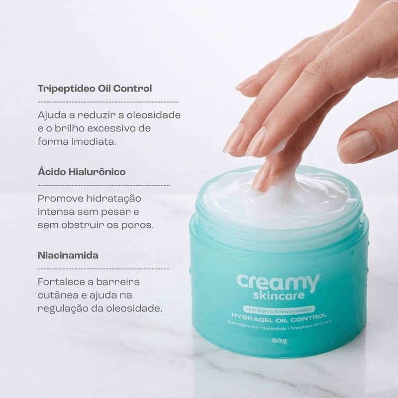 Hydragel Oil Control 50g Hidratante Pele Oleosa - foto 4