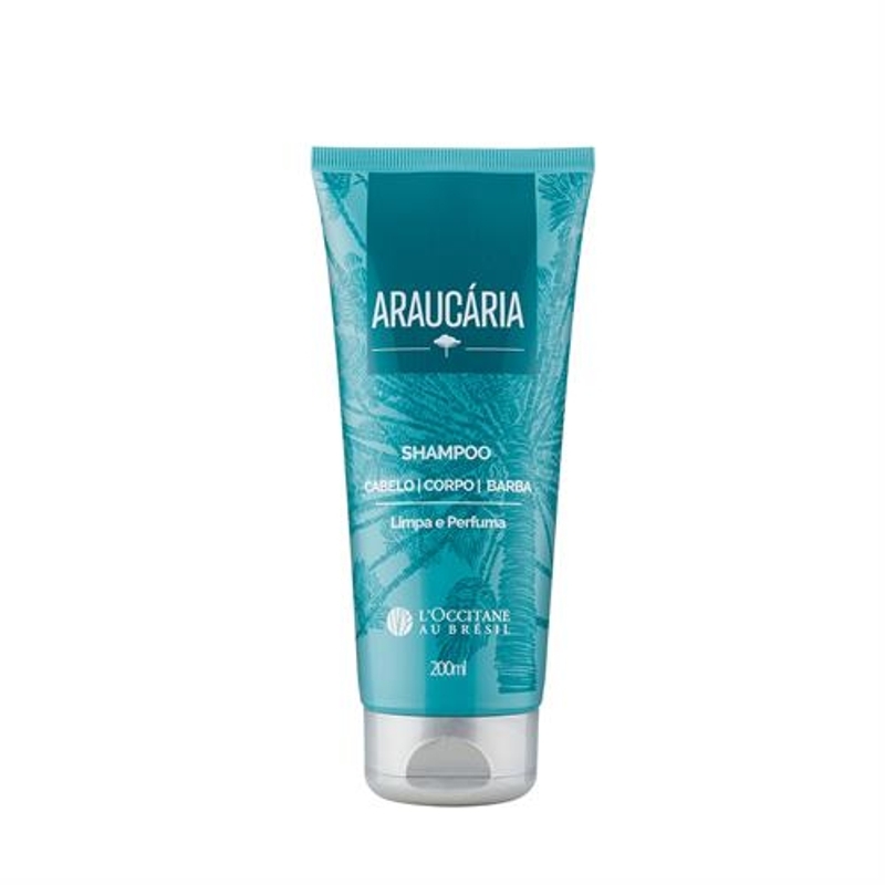 Shampoo Cabelo Corpo Barba Araucária 200ml
