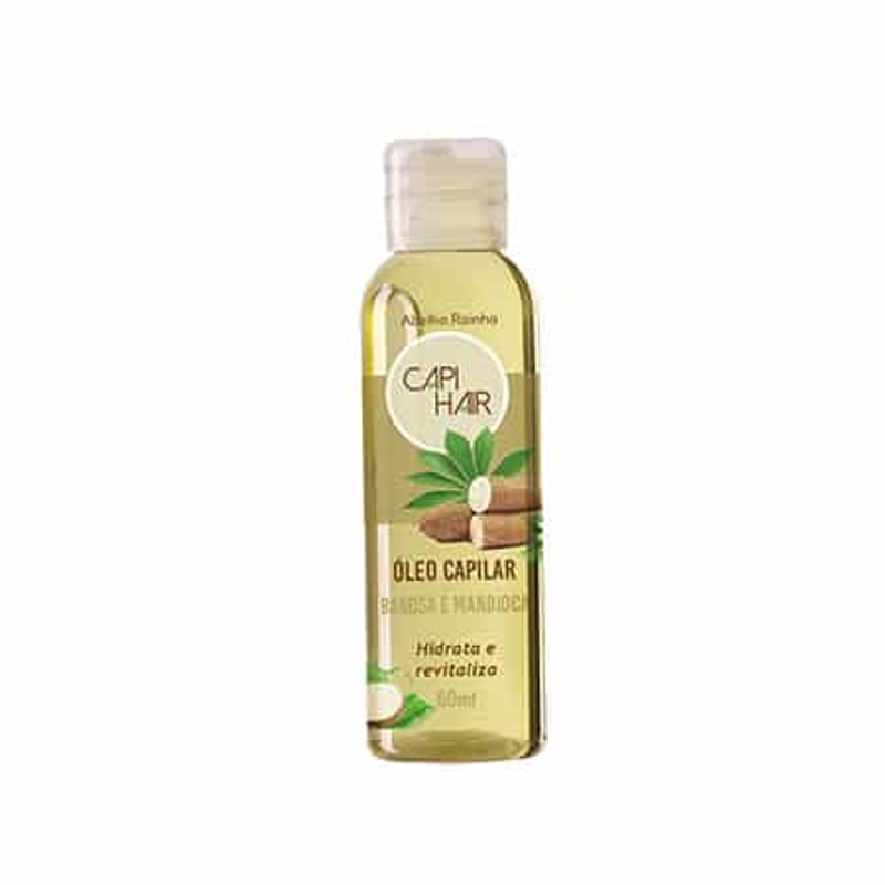 Capi Hair Oleo Capilar Hidratacao Revitalizadora Babosa e Mandioca 60 Ml