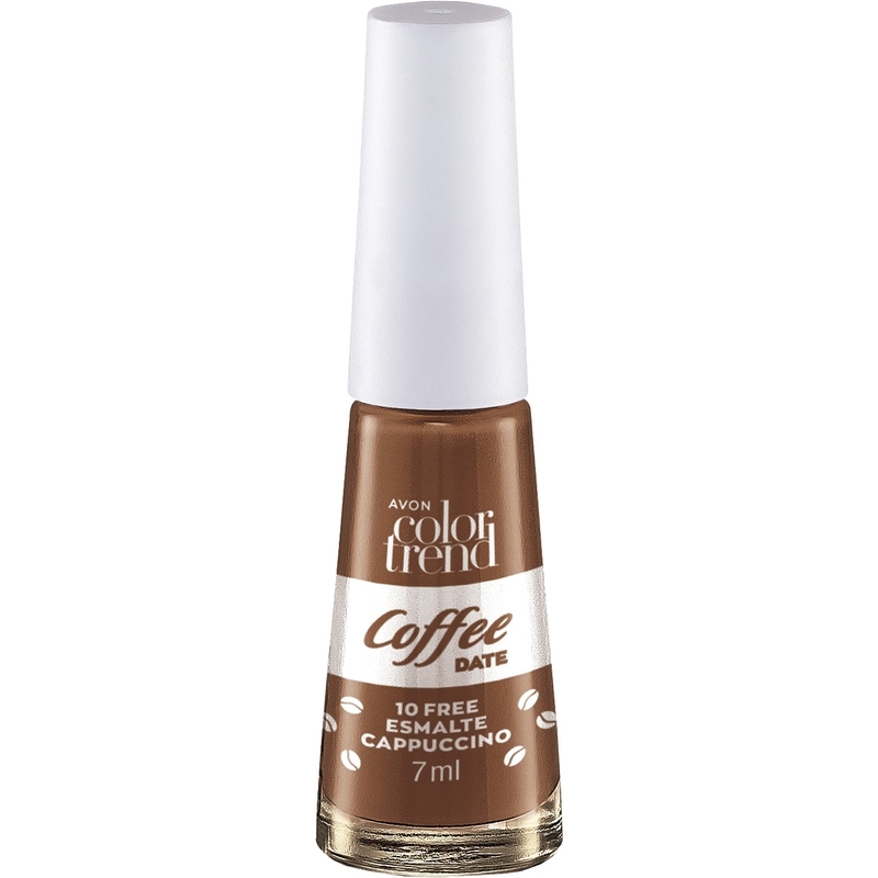 PRESENTE AVON COLOR TREND COLEÇÃO COFFEE DATE ESMALTE Cappuccino - 7 ml