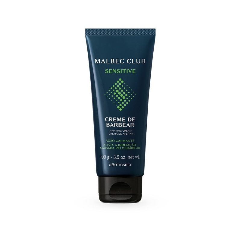 Creme De Barbear Malbec Club Sensitive 100G