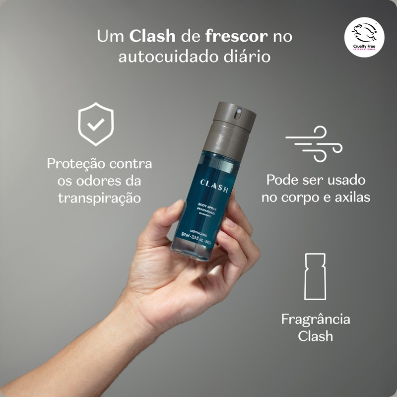 Body Spray Desodorante Clash 100Ml - foto 2