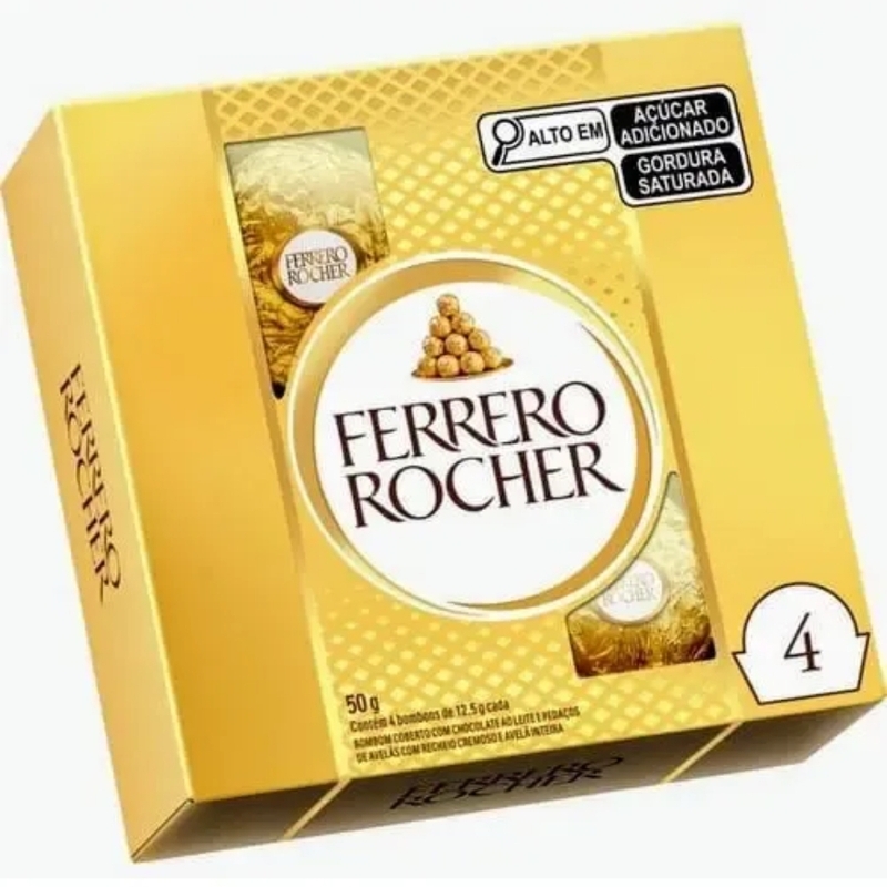 Caixa Ferrero Rocher 4 Unidades