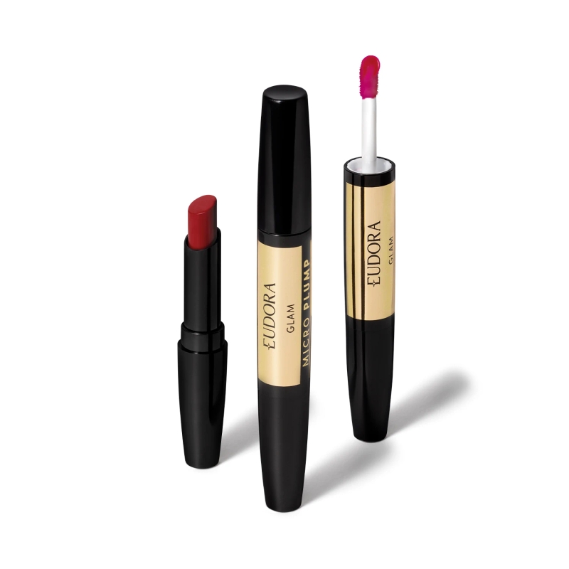 Batom Duo Vermelho Único Glam Micro Plump 1,8g - foto 3
