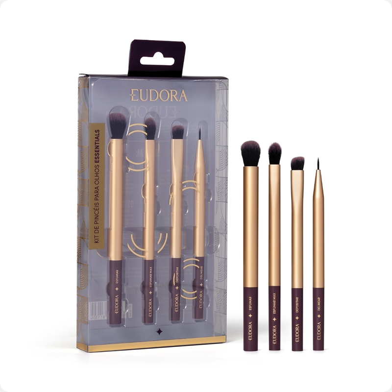 Kit De Pincéis Para Olhos Essentials Eudora