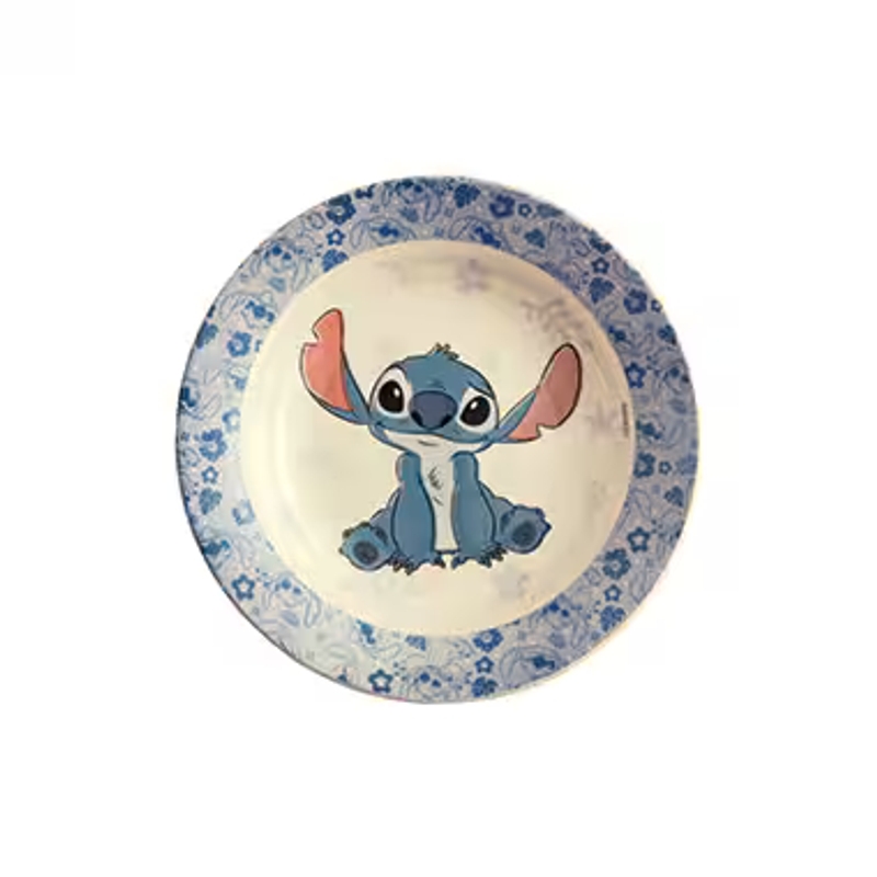Kit 4 Pratos Fundos Stitch