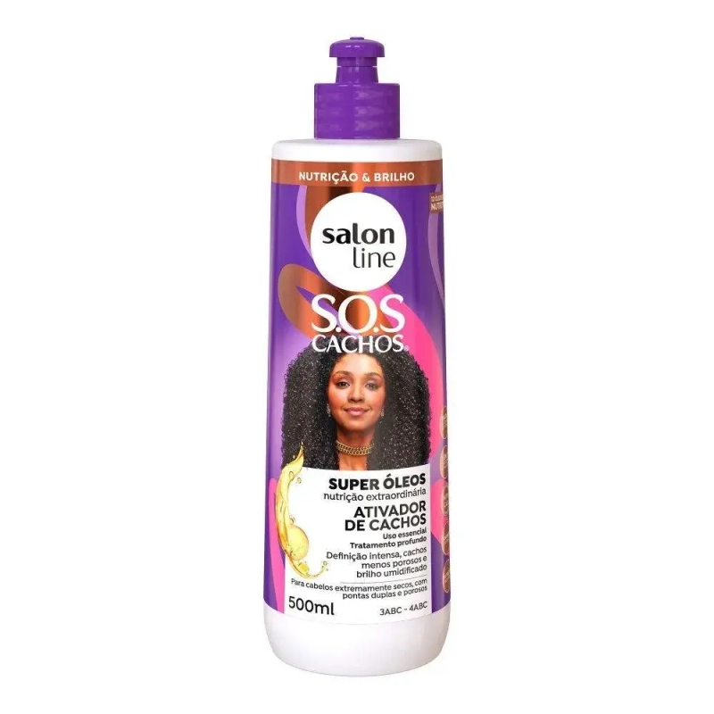 Ativador de Cachos Sos Cachos Super Óleos Salon Line 500ml