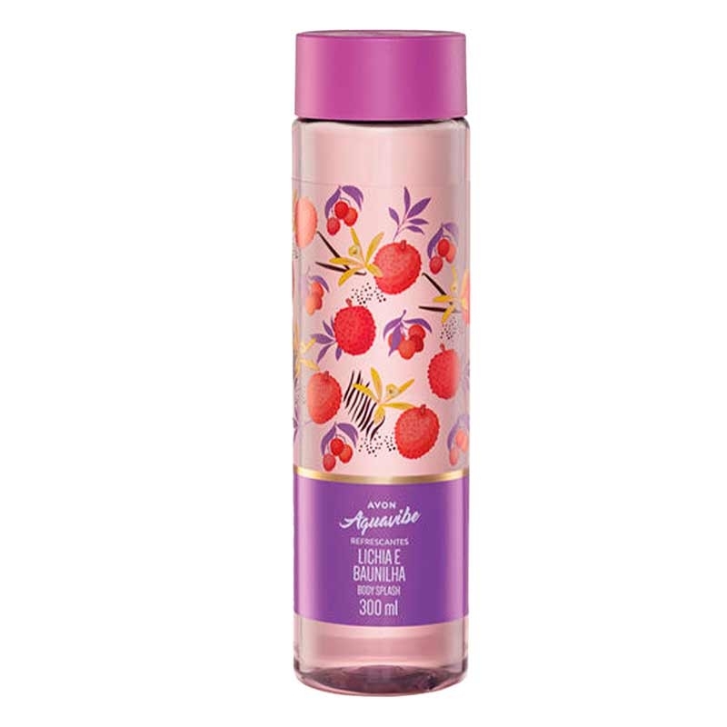Body Splash Aquavibe Refrescantes Lichia e Baunilha 300ml