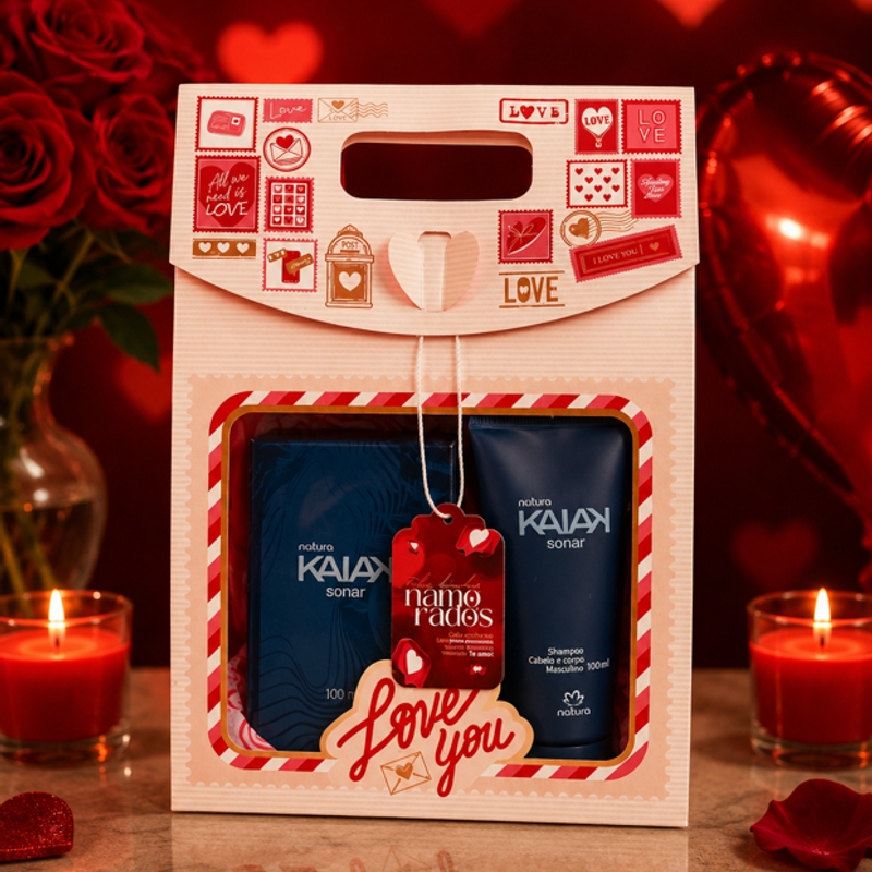 Kit Kaiak Sonar Perfume e Shampoo Cabelo e Corpo
