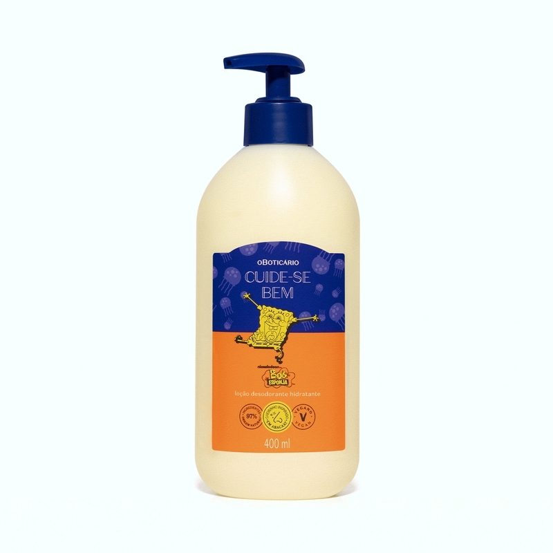 Loção Desodorante Hidratante Cuide-Se Bem Bob Esponja 400Ml