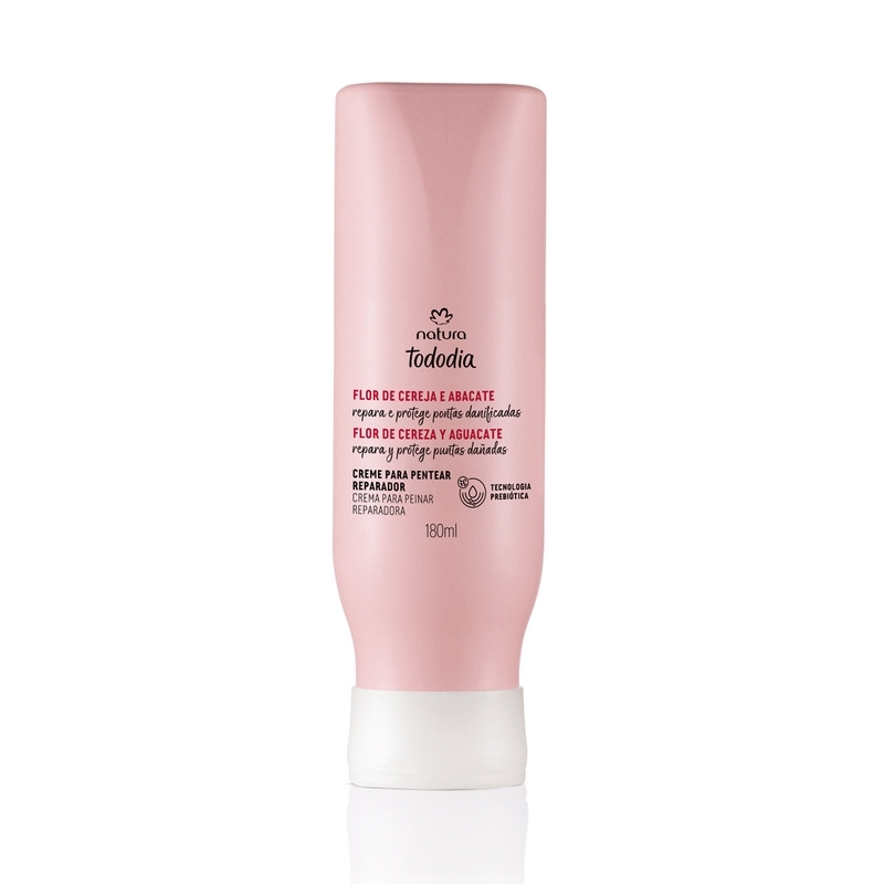 Creme para pentear reparador flor de cereja e abacate - 180 ml