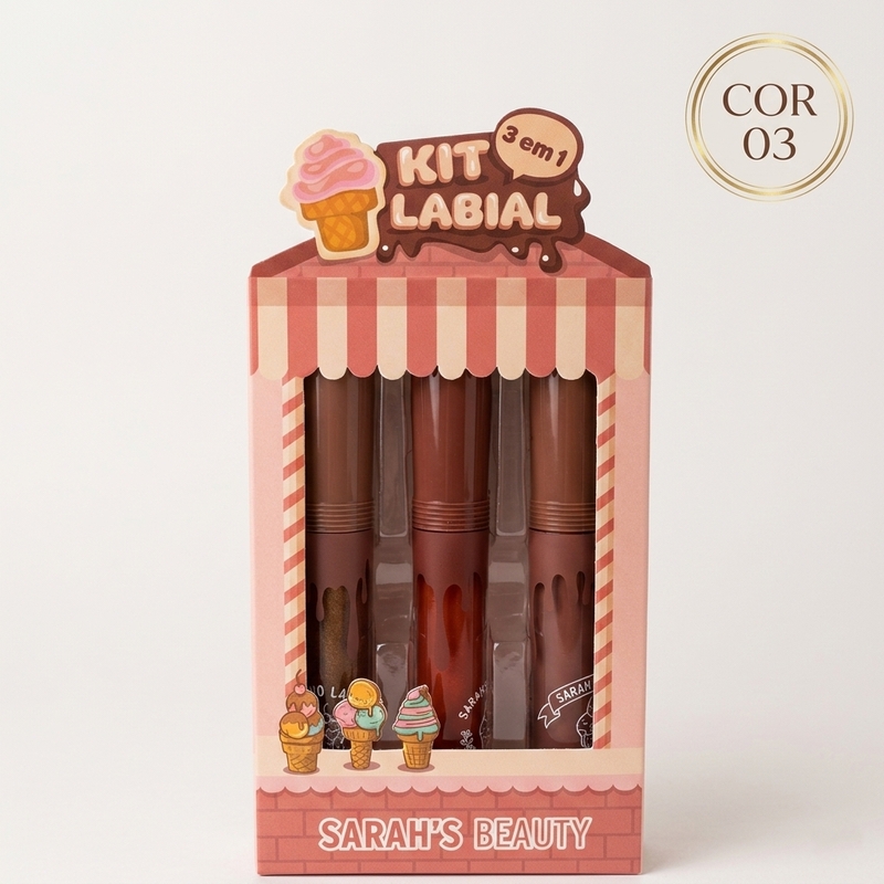 Kit de gloss labial 3 em 1 - foto 3