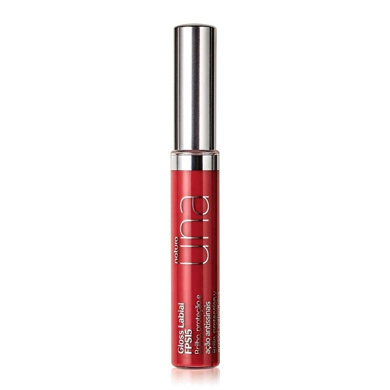 Gloss labial FPS 15 Una Vermelho 100 - 8 ml