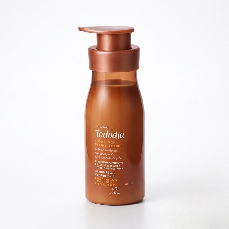 CREME DESODORANTE NUTRITIVO PARA O CORPO TODODIA JAMBO ROSA E FLOR DE CAJU 400ML