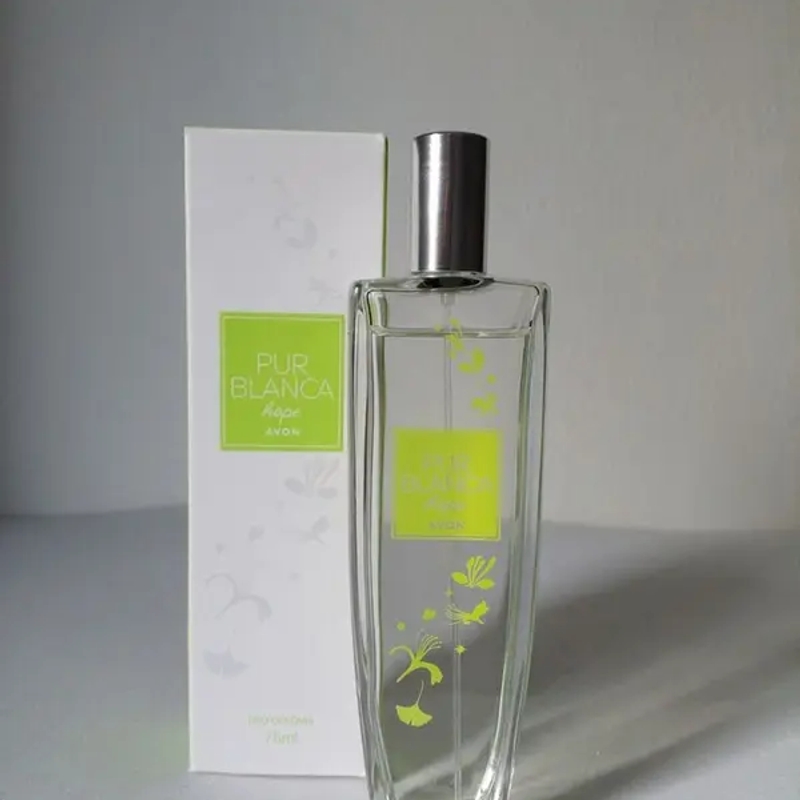 PERFUME FEMININO PUR BLANCA HOPE DEO COLÔNIA AVON 75ML - foto 2