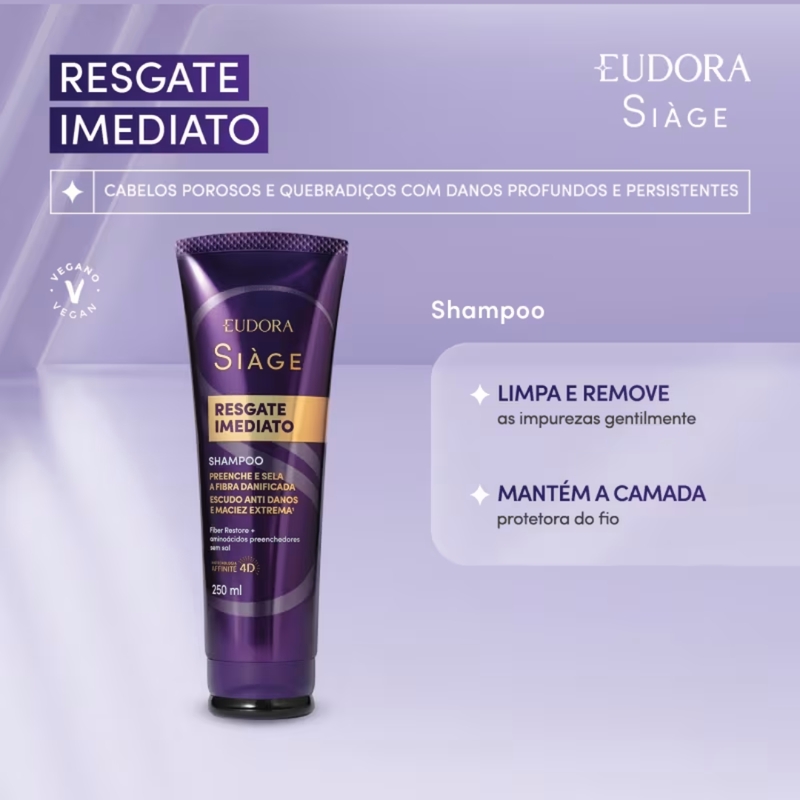 Shampoo Siàge Resgate Imediato 250ml - foto 2