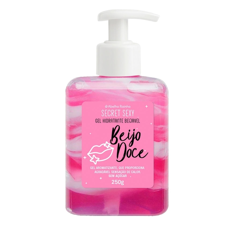 Secret Sexy Gel Hidratante Corporal Beijavel Beijo Doce 200ml
